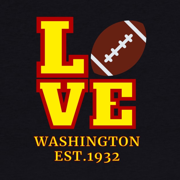 Washington Football DC Sports Team With American Football ball Style, Vintage Washington Football DC Sports Team Novelty Gift by WPKs Design & Co